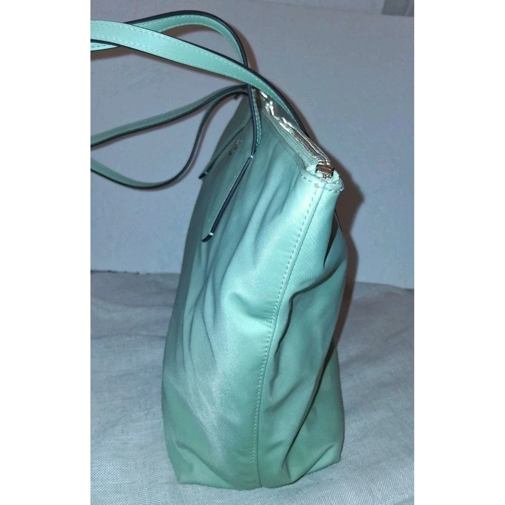 Kate Spade New York Mint‎ Green Nylon Tote with Dual Straps. 14×11×6.